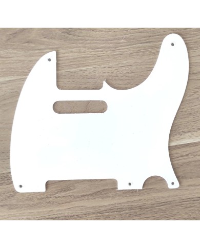 White pickguard Telecaster USA vintage 1ply 5 Holes Thin .060"