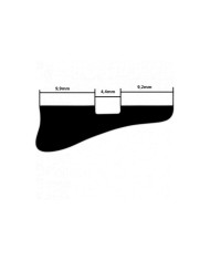 Pickguard Tortoise Gaucher pour Gibson ES-125T 1xP90 DogHear 56-69 WD
