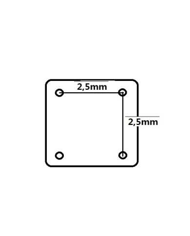 Profilierte quadratische Klinkenbuchsenplatte WD für Gibson Les Paul