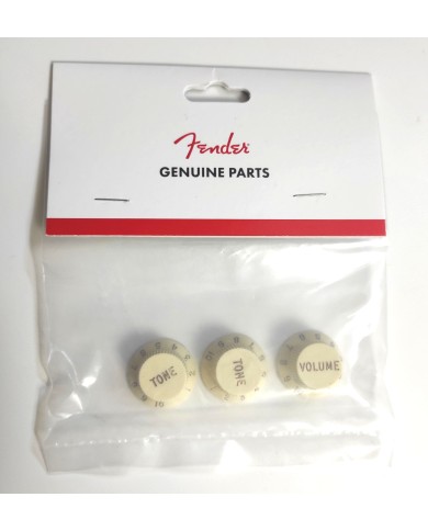Fender® Strat road Worn® aged white Knopfset