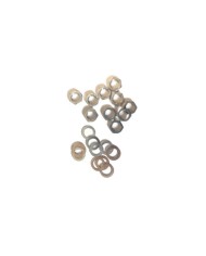 10 Muttern + 10 Nickel-Unterlegscheiben für Potentiometer im metrischen Format