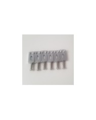 6 Pontets Zinc/chrome Moderne style tele / strat 10,5 mm