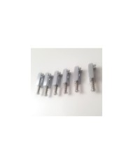 6 Pontets Zinc/chrome Moderne style tele / strat 10,5 mm