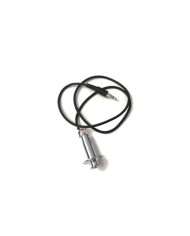 Verchromte Stereo-Klinkenbuchse mit Kabel für Piezo