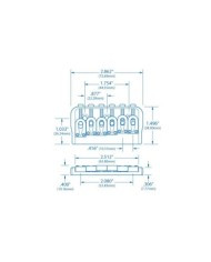 Fixed bridge (hardtail) 6 strings generic Hipshot style black