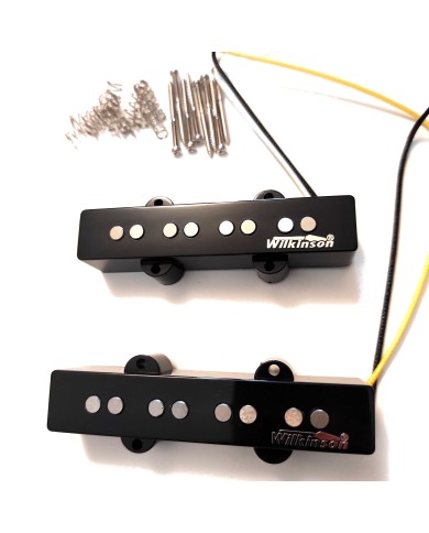 Set of 2 Wilkinson vintage pickups for J Bass, Alnico 5