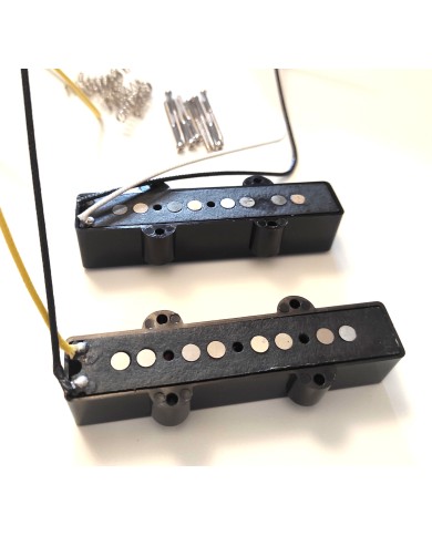 Set of 2 Wilkinson vintage pickups for J Bass, Alnico 5