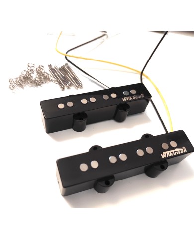 Set of 2 Wilkinson vintage pickups for J Bass, Alnico 5