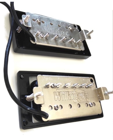 Wilkinson Humbucker-Pickup-Set, Schwarz, hoher Output