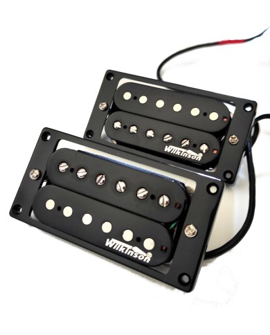 Wilkinson Humbucker-Pickup-Set, Schwarz, hoher Output