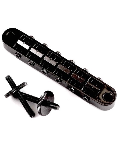 Gotoh Steg schwarz GE103B, Tune-O-Matic-Stil