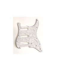 Pickguard White pearl 11trous pour Stratocaster post 72, pots 1cm