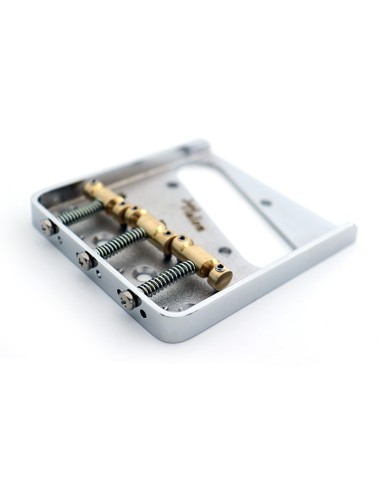 Halon Ashtray-Steg Typ Tele, kompensierte Messing-Saitenreiter, Chrom