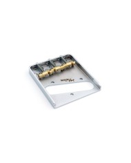 Halon Ashtray-Steg Typ Tele, kompensierte Messing-Saitenreiter, Chrom