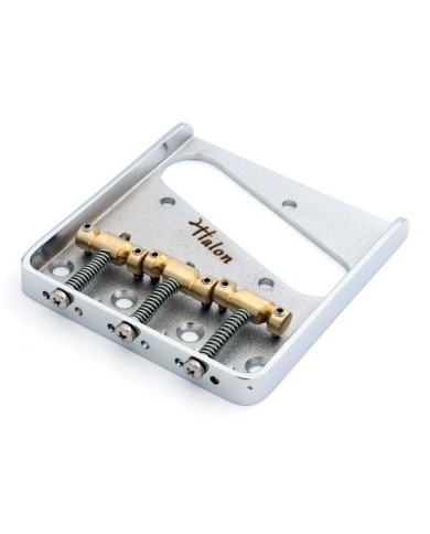 Halon Ashtray-Steg Typ Tele, kompensierte Messing-Saitenreiter, Chrom