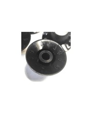 2 Black Tone Witch Hat Knobs Silver reflector for US pots