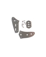 Fender Jaguar Control Plates Set, Chrome + 8 screws