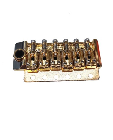 Tremolo 6 Schrauben Gold im Strat-Stil 54mm, innovative Saitenreiter 10.8mm