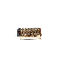 Tremolo 6 Schrauben Gold im Strat-Stil 54mm, innovative Saitenreiter 10.8mm