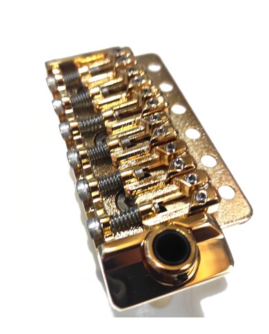 Tremolo 6 Schrauben Gold im Strat-Stil 54mm, innovative Saitenreiter 10.8mm
