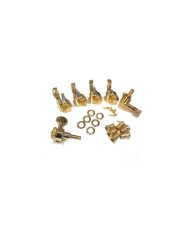 6 in line Gold JinHo locking Machine head Small Knob