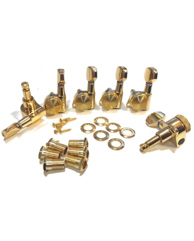 Linkshänder-Mechaniken 6 in Reihe, arretierbar, Gold, JinHo, kleiner Flügel