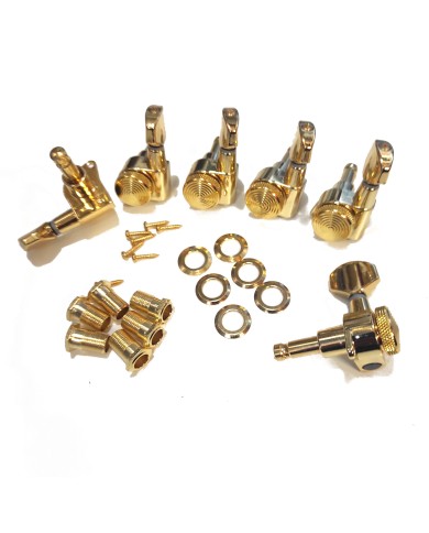 Linkshänder-Mechaniken 6 in Reihe, arretierbar, Gold, JinHo, kleiner Flügel