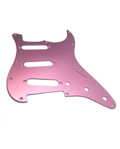 Pickguard rosa eloxiert, 11 Löcher für Stratocaster nach '72