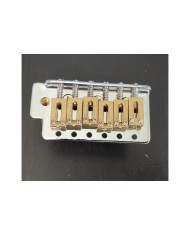 Chrome Strat tremolo solid brass block and 10.8mm brass saddles.