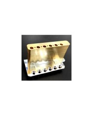 Strat-Tremolo Chrom, massiver Messingblock und Messingreiter 10.8mm