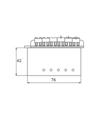 Tremolo Strat Chrome bloc Zinc et pontets en laiton massif 11.3mm