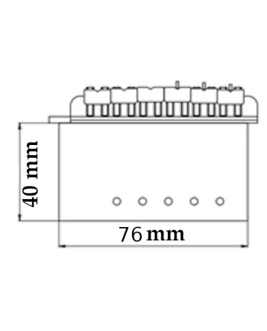 Strat-Tremolo Chrom, massiver Messingblock und Messingreiter 10.8mm