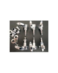 6 Mécaniques modernes Chrome 3+3, gros boutons