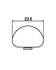 6 big button Gold 3+3 Machine heads Amber