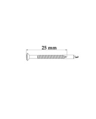 10 goldene Schrauben 3 x 25 mm für Trapez-Saitenhalter, Vibrola, Archtop-Gitarren