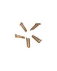 10 goldene Schrauben 3 x 25 mm für Trapez-Saitenhalter, Vibrola, Archtop-Gitarren
