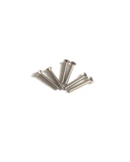 6 Nickel-Schrauben 3x20mm metrisches Format für Strat-Style-Pickups