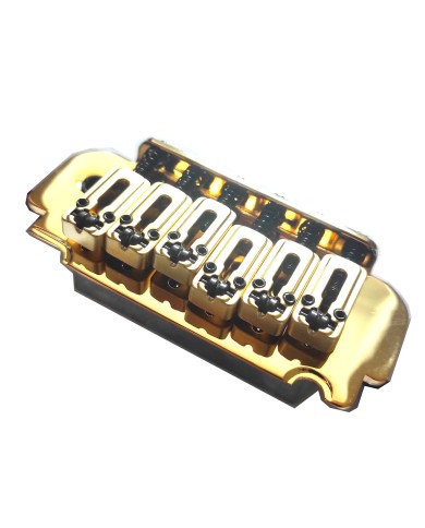 2-Punkt-Vibrato im Strat-Stil, Gold, mit 10.8mm Rollensaitenreitern