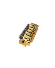 Strat style Gold tremolo, 2 points, roller saddles 10.8mm
