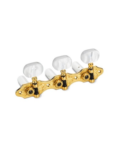 Schaller Classic Hauser Gold 3+3 Perloid-Knöpfe