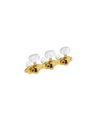Schaller® Classic Hauser Gold 3+3 boutons plastique nacré