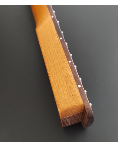 Manche Stratocaster érable torréfié et touche palissandre, verni satin nitro