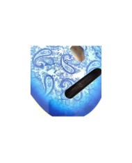 Corps Telecaster 3 pièces en Aulne, Blue Paisley Double binding