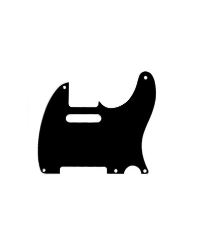 Schlagbrett für Telecaster US Vintage Bakelite Schwarz, 1-lagig, 5 Löcher, Schwarz