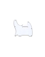 Weißes Linkshänder-Pickguard Telecaster Vintage USA 3-lagig 8 Löcher