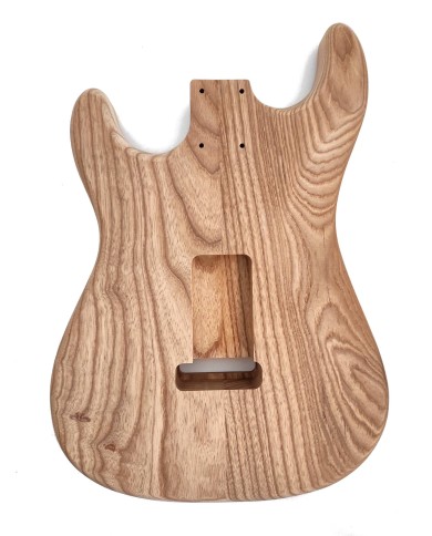 Stratocaster-Korpus aus gerösteter Esche, 2-teilig, unlackiert, leicht