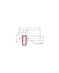 Towner, Vis de montage nickel metriques