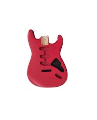 Alder 3 pieces Body SSS Strat style, Sparkle Red Varnish