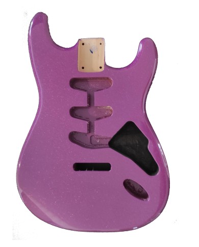 Stratocaster-Korpus Sparkle Violet, Erle
