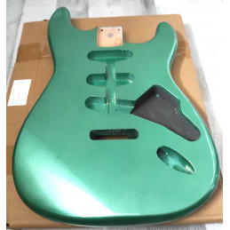 Corps Stratocaster metallic Green, en aulne 3 pièces
